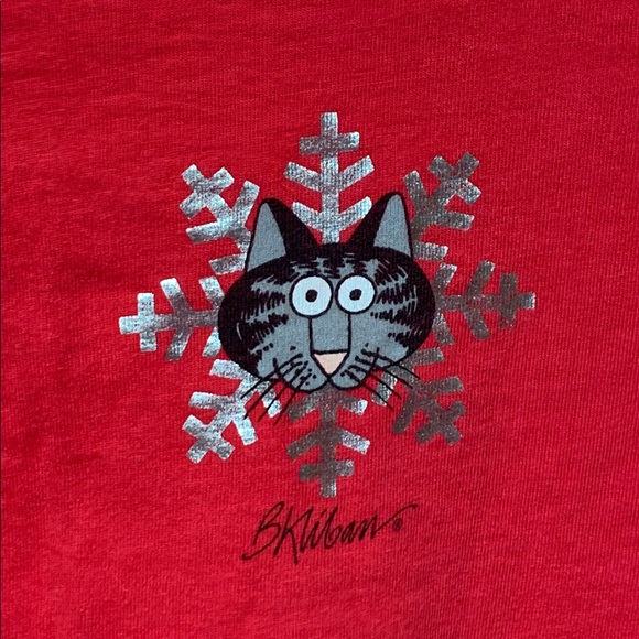 Kliban Cat Crazy Shirt Hawaii Original Vintage Long Sleeve Shirt Christmas - Picture 6 of 8